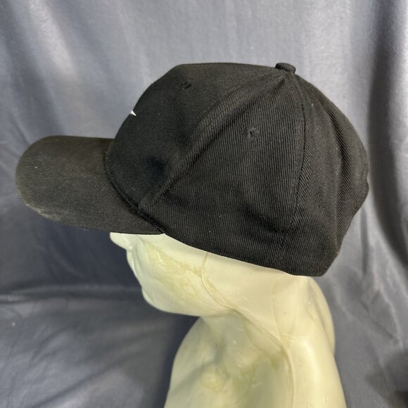 Vintage 90s Nike Swoosh Black Baseball Hat Made in Taiwan Adjustable Cap Y2K - Picture 2 of 13